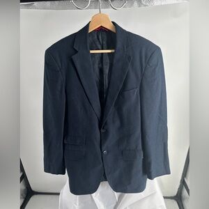 Bianco Brioni French Blue Loro Piana worsted wool sports coat
